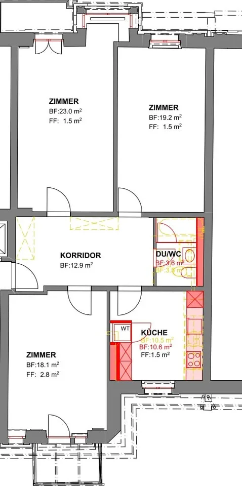 Charmante 4-Zimmerwohnung an begehrter Lage in Zürich-Hottingen – Foto 9 von 10