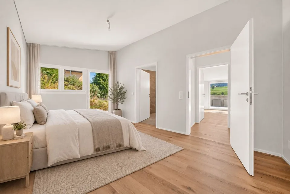 Appartamento nuovo di 4,5 locali con terrazze e vista sulle Préalpes – foto 6 di 21