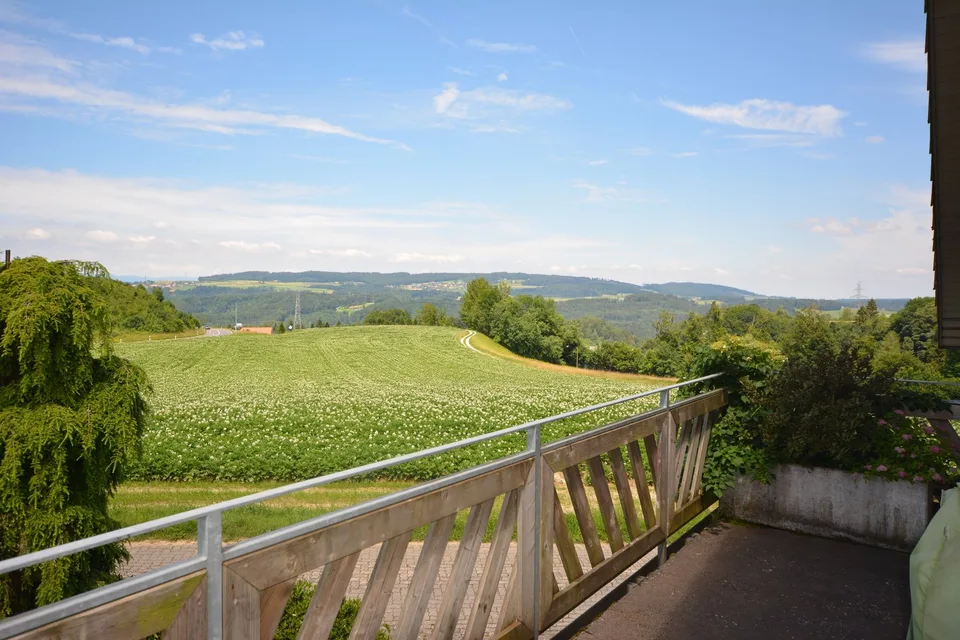 Charmante 4.5-Zimmer-Dachwohnung Heggidorn – Ruhige Lage mit herrlichem Ausblick