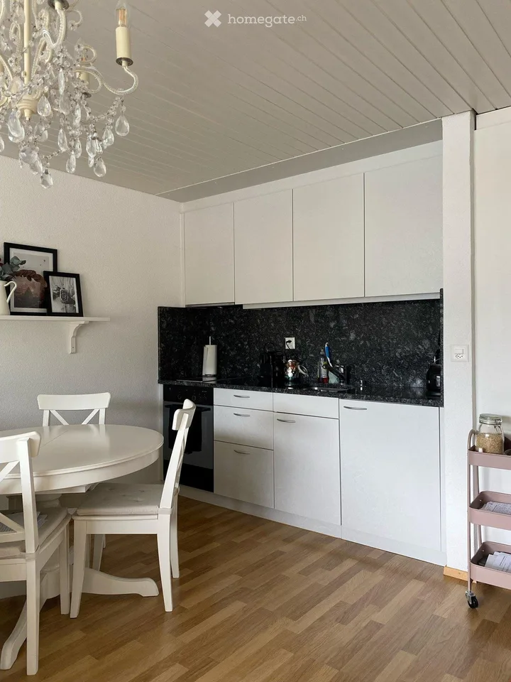 Cozy apartment with a green view in Zäziwil