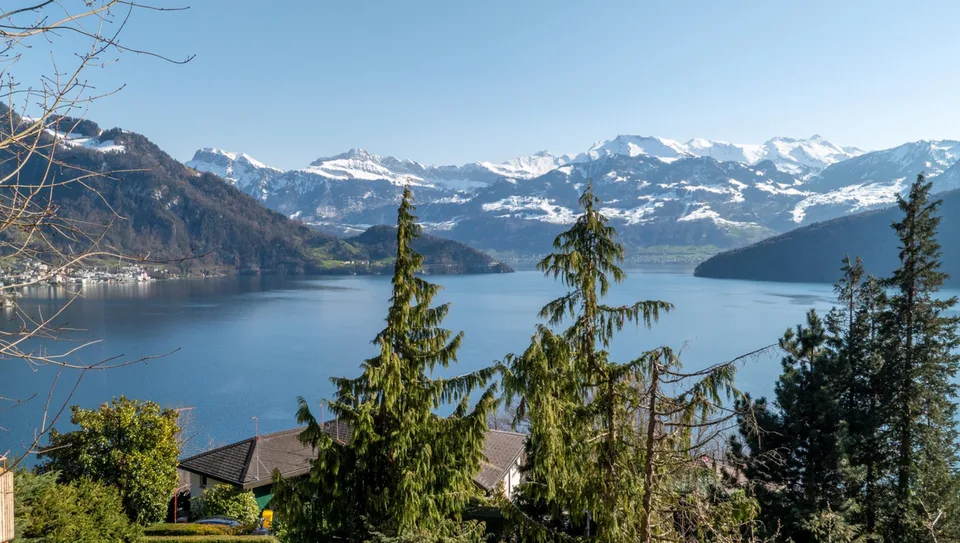 TEMPORAIRE : Villa d'architecte avec vue lac et montagne imprenable