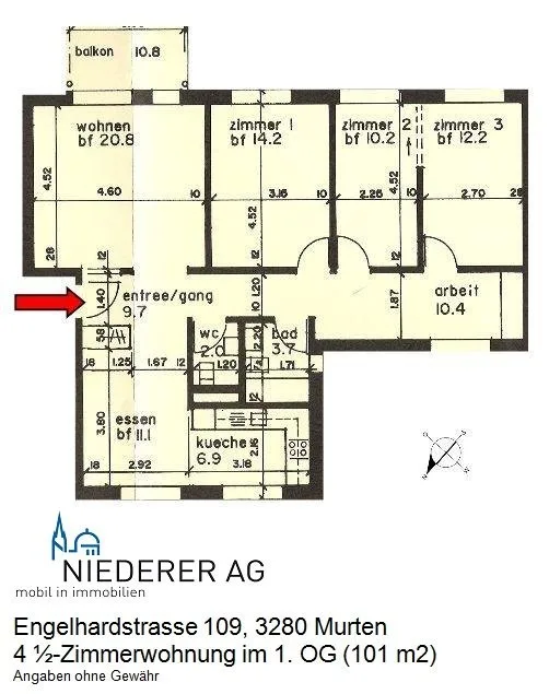 4.5 Zimmer Wohnung in Murten | UrbanHome