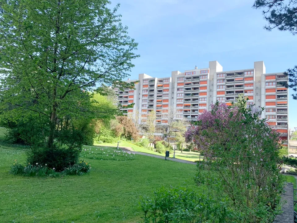 Family apartment in a green environment