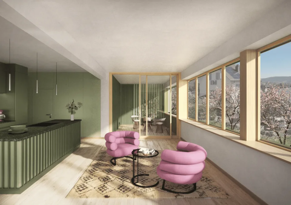 Maisonette en attique neuve de 4,5 ou 5,5 pièces sur la pente de Lägern – photo 5 sur 8