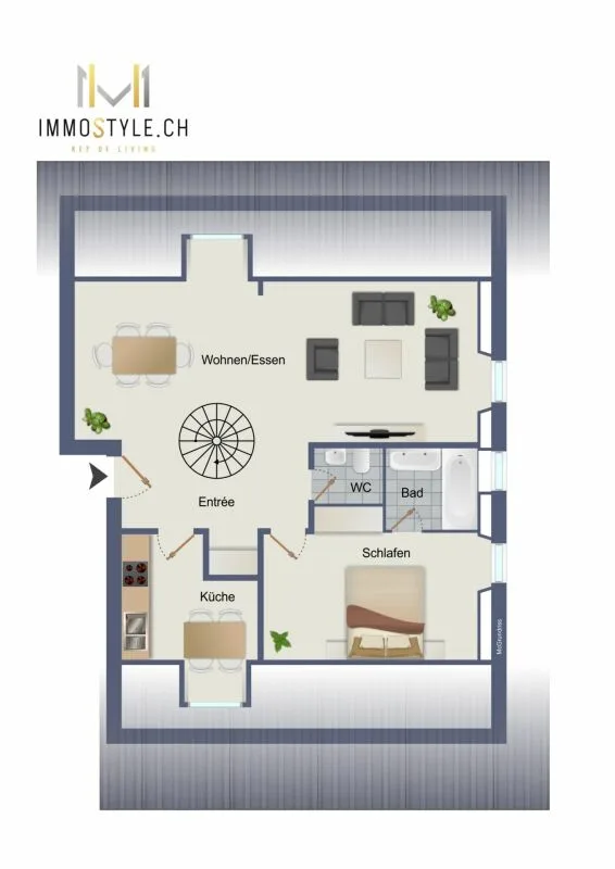 Appartamento duplex di 3.5 locali a Hermetschwil