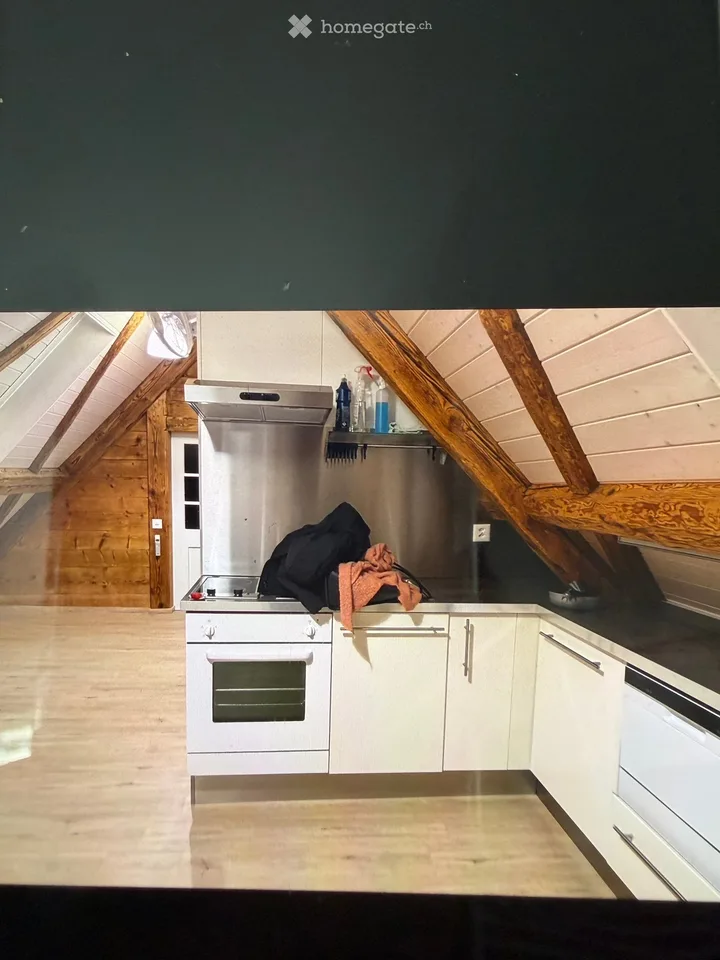 Charmante 1-Zimmer-Dachgeschosswohnung mit Balkon in Deisswil b. Münchenbuchsee