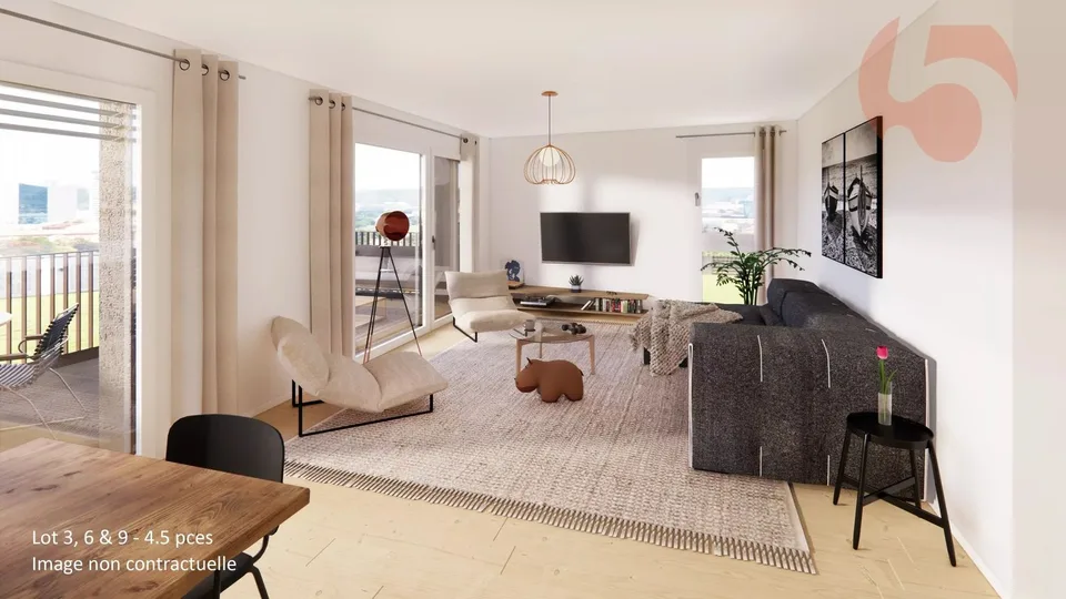 Prachtvolle Wohnung mit 20.8 m2 Terrasse – Foto 6 von 13