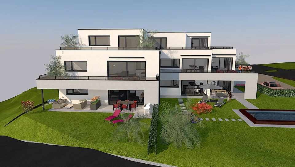 3.5 Zimmer EG-Wohnung mit 112m2 Landanteil/ 35m2 deckter Sitzplatz – Foto 3 von 8