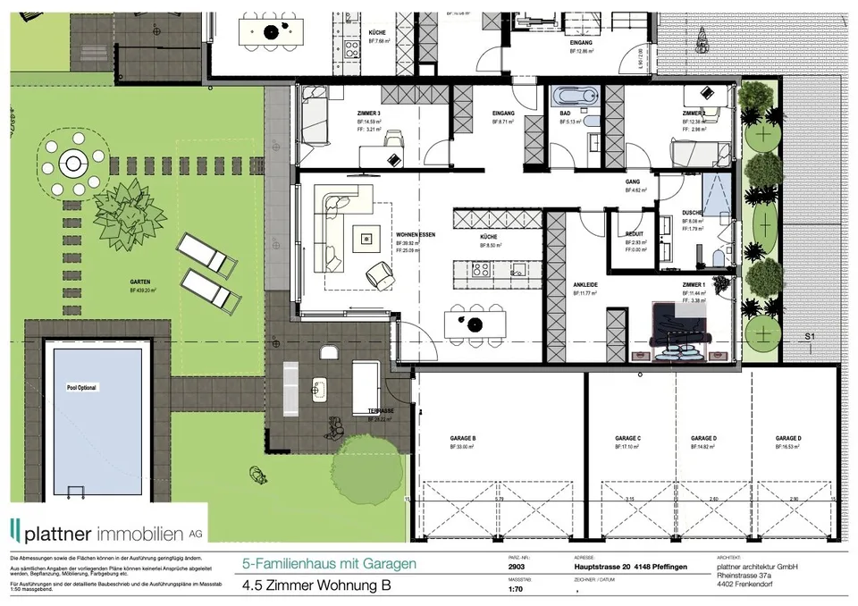 Appartement de 4,5 pièces au rez-de-chaussée avec 412m2 de part de terrain – photo 12 sur 13