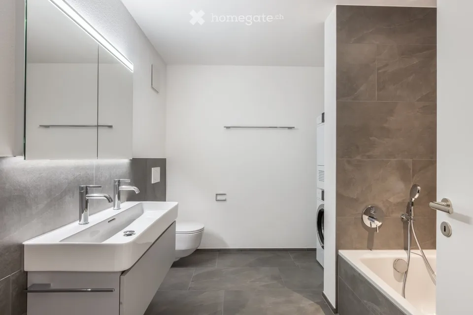 Sunny 3.5 room new building terrace apartment with a view of the mountains and owner-occupier standard