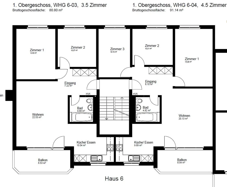 Spacious 4.5-room apartment in central location with sunny balcony