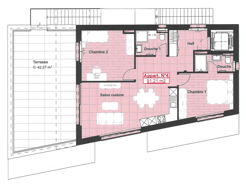 NEUES 3.5-ZIMMER-APARTMENT, DACHGESCHOSS, 91 M2 IN ARDON