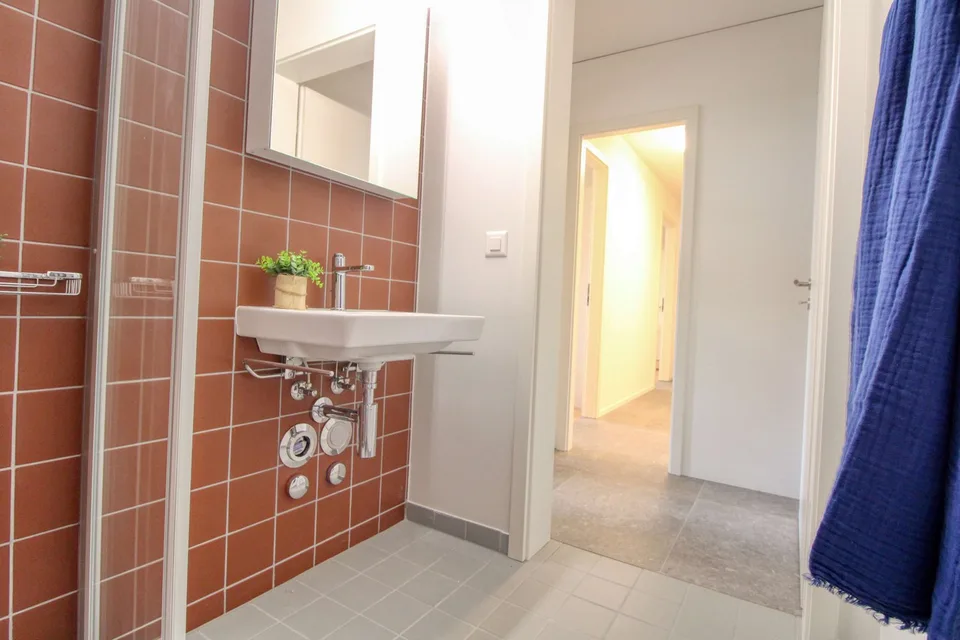 Appartement vivant spacieux à Crissier avec salle de bain privée en suite.