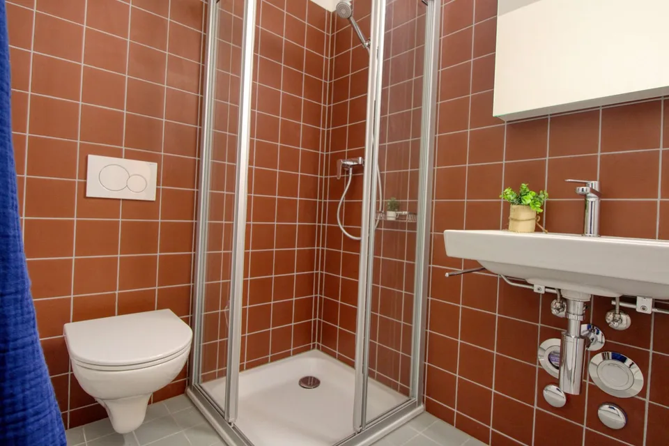 Appartement vivant spacieux à Crissier avec salle de bain privée en suite.