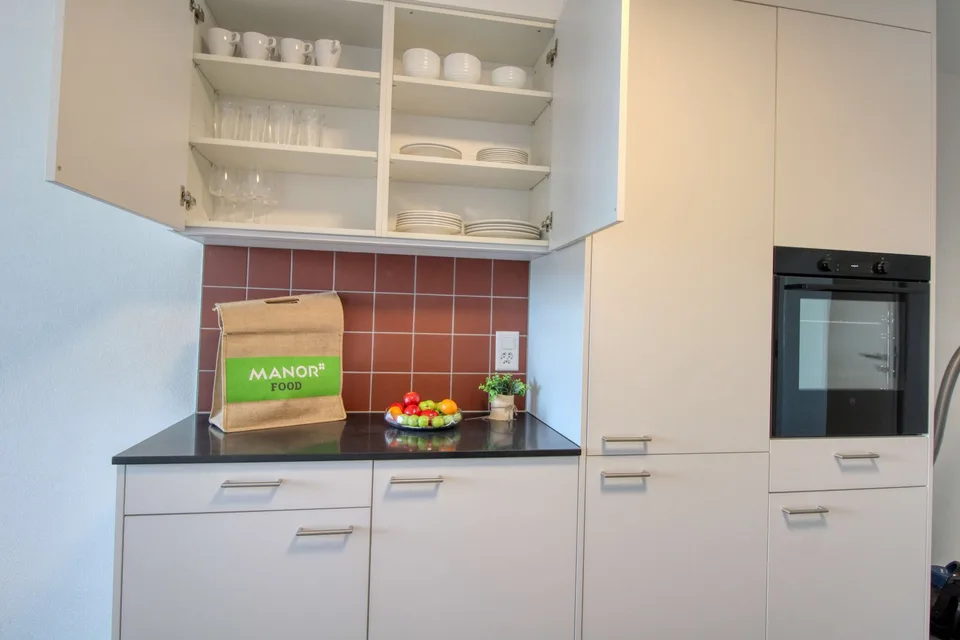 Appartement vivant spacieux à Crissier avec salle de bain privée en suite.