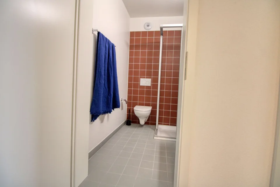 Appartement vivant spacieux à Crissier avec salle de bain privée en suite.