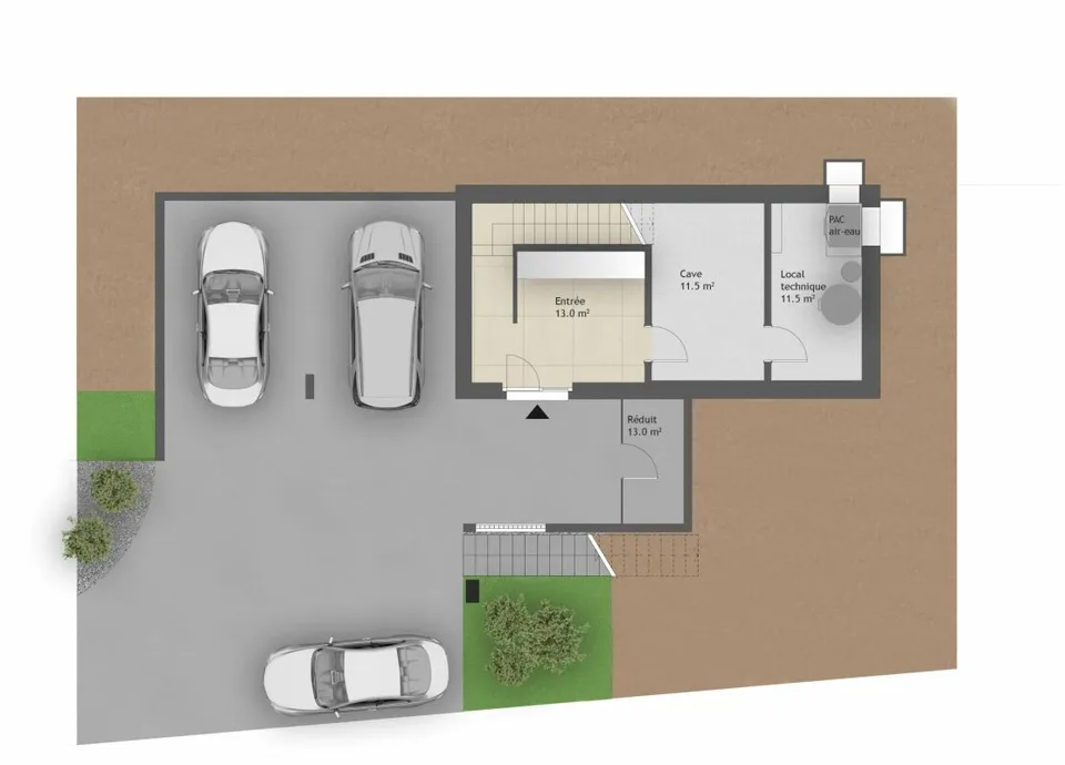 Einzelvilla mit 5.5 Zimmern in Corminboeuf - Grundstück C – Foto 3 von 8