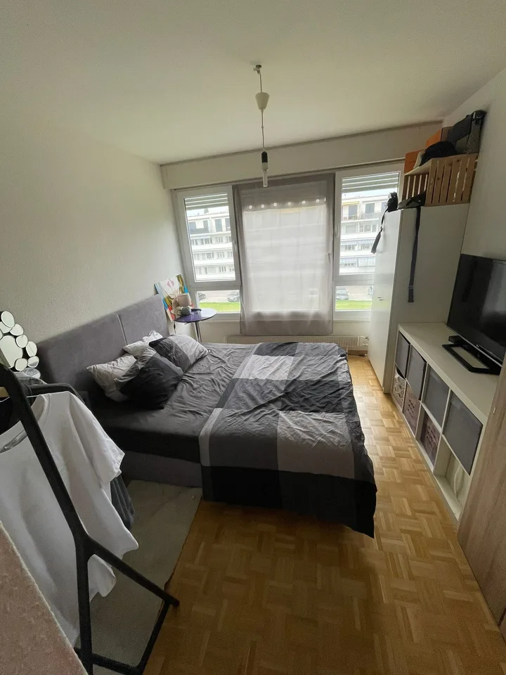 3-room apartment on a high floor with balcony in Meyrin