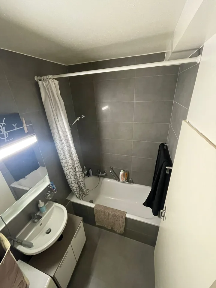 3-room apartment on a high floor with balcony in Meyrin