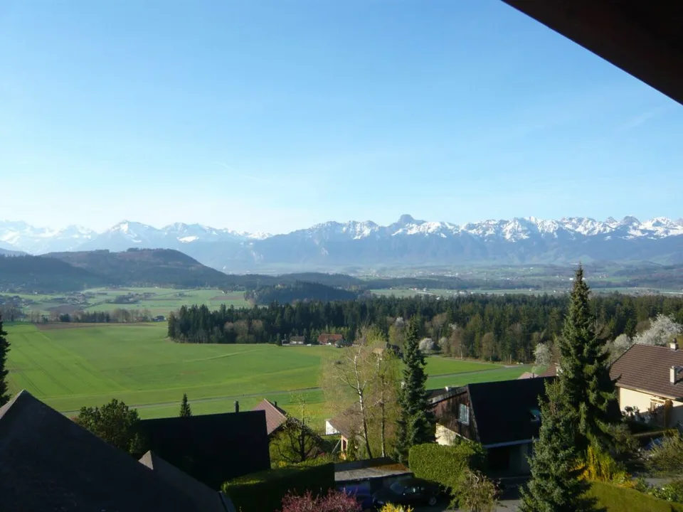 Sunny 2-room attic apartment with a great view