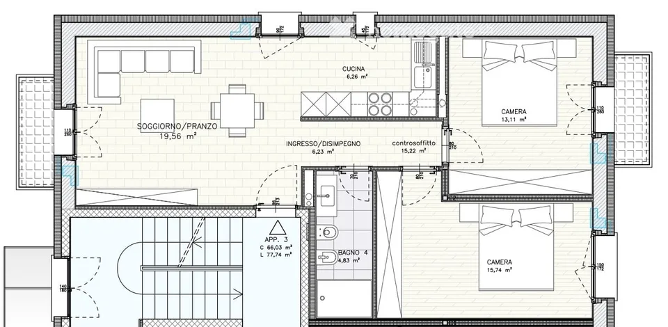 Geräumige 3.5-Zimmer-Wohnung im Zentrum von Lugano – Foto 5 von 5