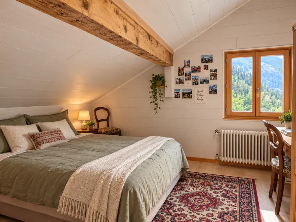 Charmant appartement 3.5 pièces sous les combles à Lourtier