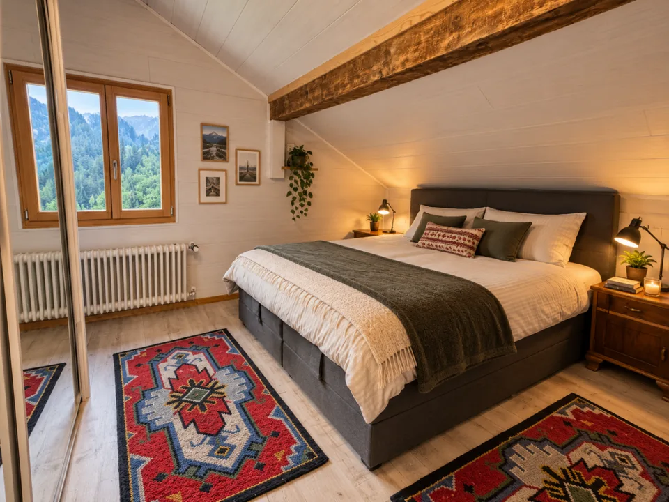 Charmant appartement 3.5 pièces sous les combles à Lourtier