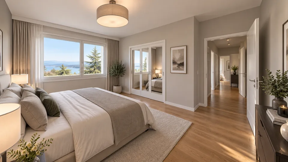 Wohnung mit 6 Zimmern und schöner Aussicht auf den See – Foto 6 von 13