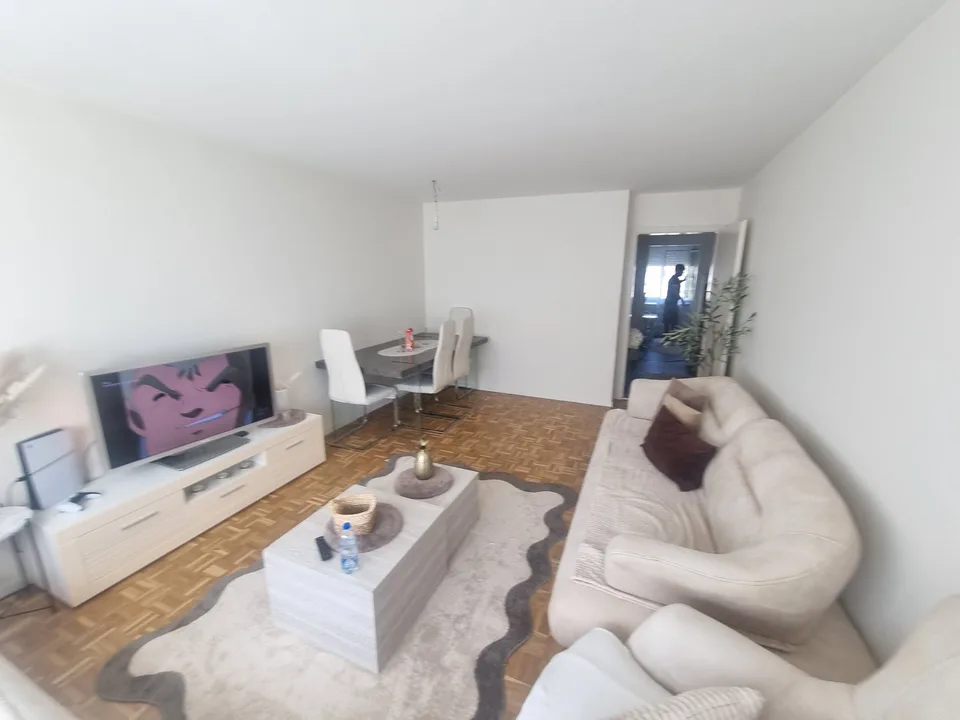 Beautifully renovated 3-room apartment with balcony and garden view in Roggwil