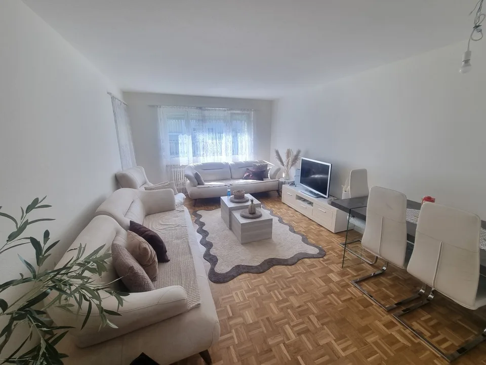Beautifully renovated 3-room apartment with balcony and garden view in Roggwil