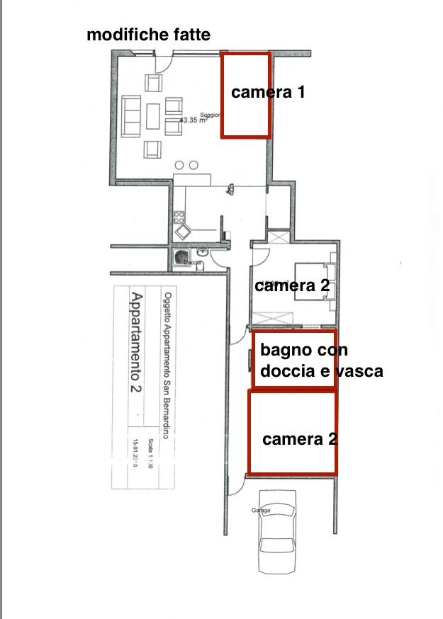 Appartamento arredato di 4.5 locali a S. Bernardino