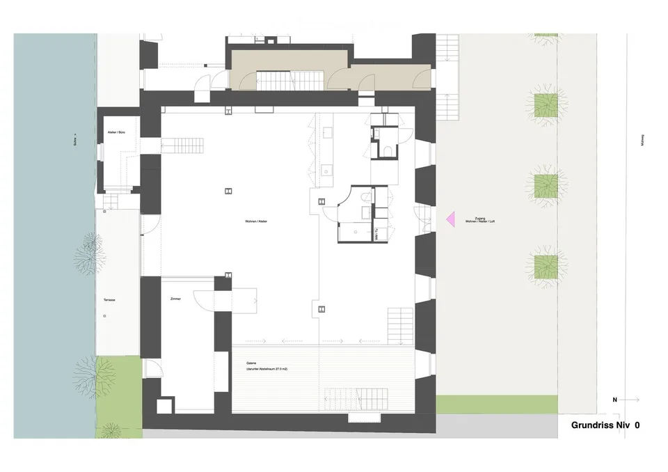 Atipico loft di 180 m2, appartamento, studio
