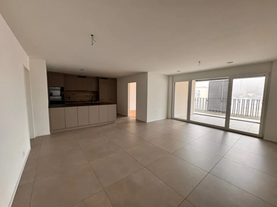 Modern 3.5-room apartment with balcony and beautiful view in Zwingen