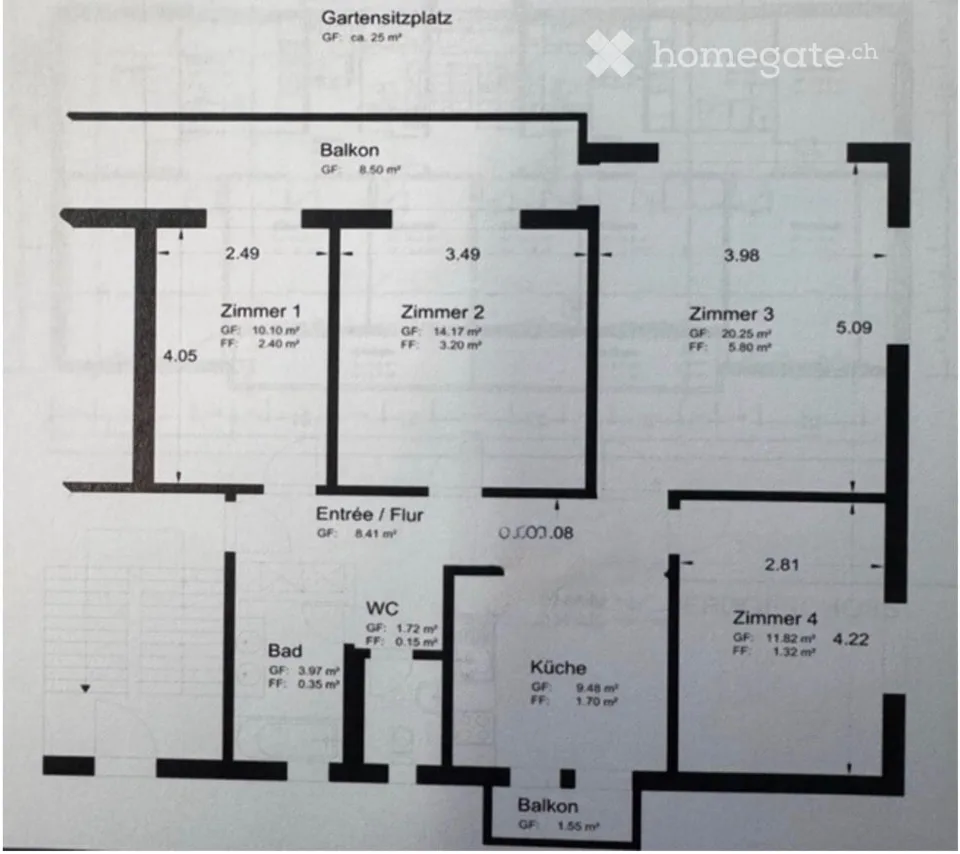 Appartement+Jardin à Nottwil 6207, Kleinfeld 2 À louer