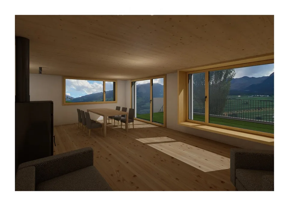 Appartement terrasse moderne 3.5 pièces dans un immeuble neuf à Cunter, Grisons