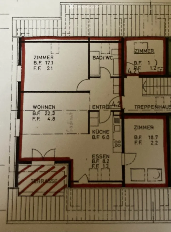 Appartamento mansardato di 3,5 locali in via Chefistrasse 16 a Wald ZH