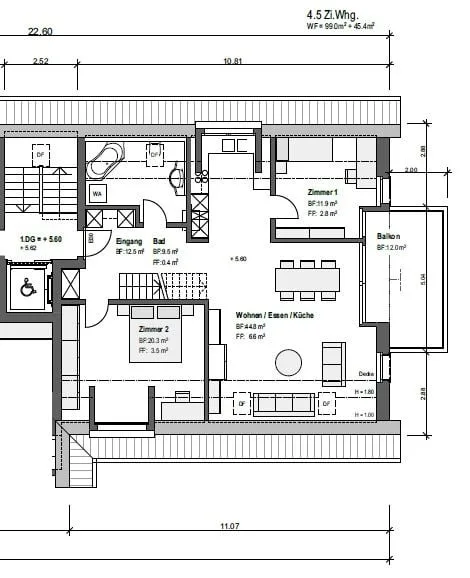 Moderne 4.5-Zimmer-Maisonettewohnung in Wil ZH