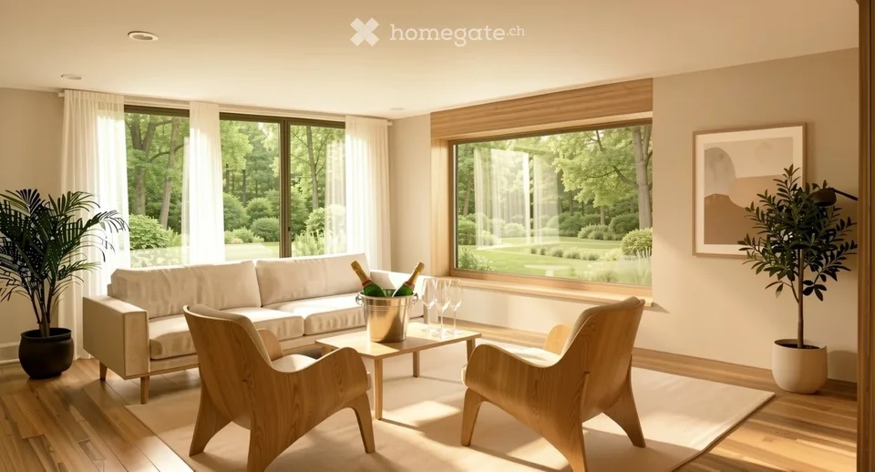 Appartement moderne de 5 pièces avec vue sur la montagne à Bad Ragaz
