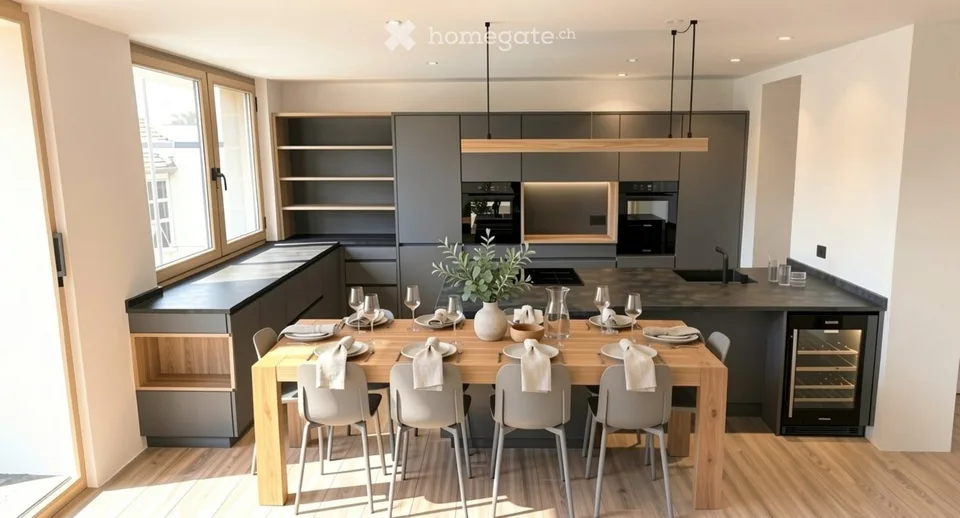 Appartement moderne de 5 pièces avec vue sur la montagne à Bad Ragaz