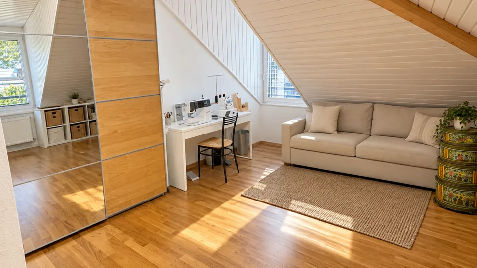 Prächtiges und geräumiges 4,5-Zimmer-Attikapartment im Zentrum von Orbe – Foto 13 von 27