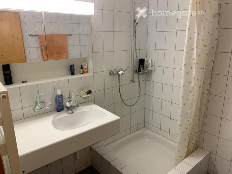 Furnished 2.5-room apartment with panoramic view in Luven, Grisons