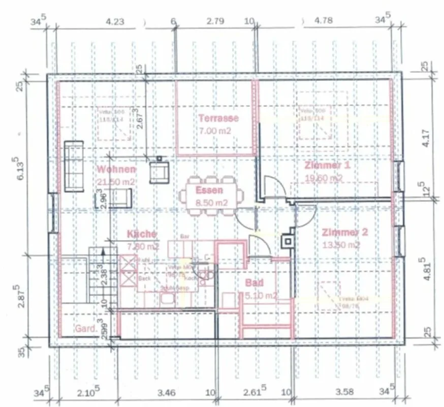 Appartement de 3½ pièces élégant avec charme et atmosphère
