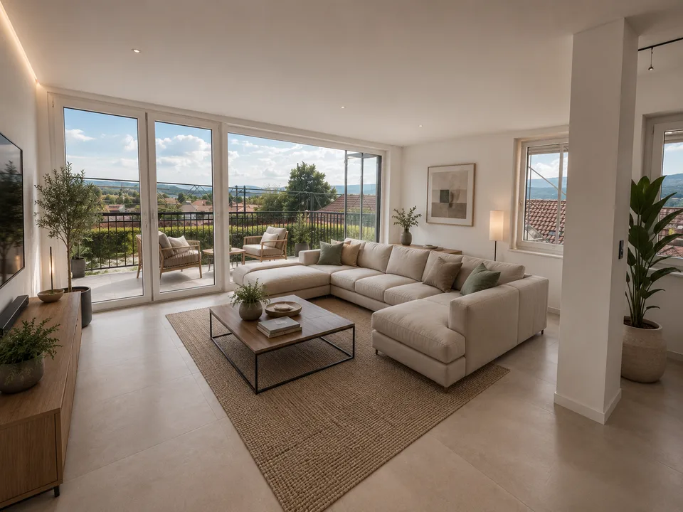 Appartamento attico esclusivo di 4 locali con vista lago