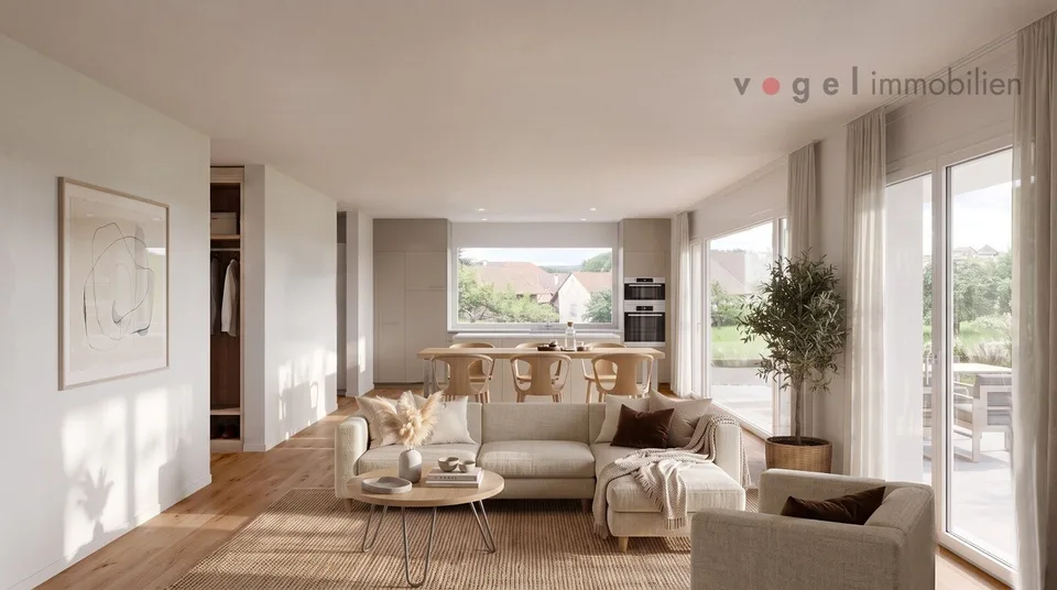 Case unifamiliari moderne a Lampenberg, vivere vicino alla natura con vista panoramica – foto 4 di 12