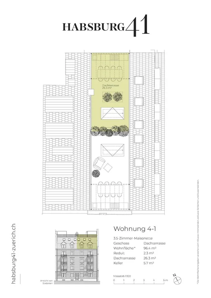 Living above the rooftops of Zurich ? exclusive 3.5-room attic apartment – photo 9 of 9