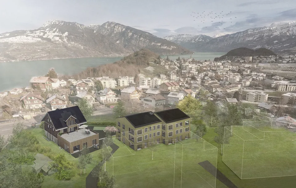 Ampio appartamento giardino di 2,5 locali a Spiez - in una casa multifamiliare di nuova costruzione – foto 2 di 8