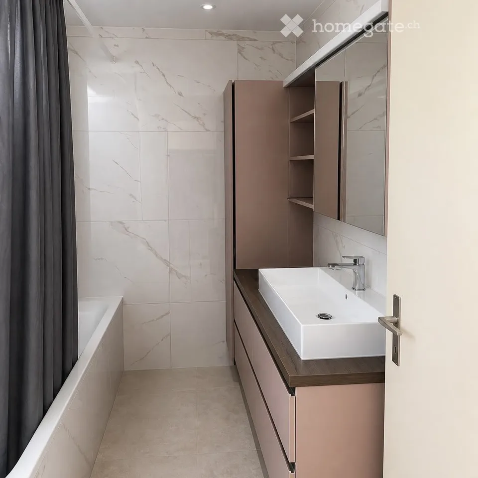 Beautiful, bright, completely renovated 3.5-room ground-floor apartment in Niederbuchsiten