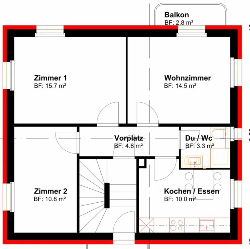 3 Zimmer Wohnung an ruhiger und zentraler Lage
