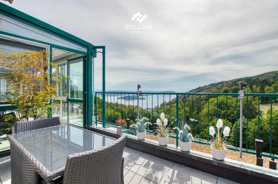 Panoramablick über den Bielersee: Modernisierte Attika-Traumwohnung in Twann – Foto 4 von 23