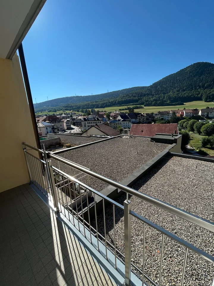 Charming 2.5-room apartment with balcony in Vallorbe
